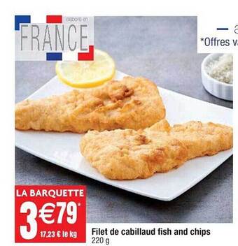 Cora x Carrefour Filet de cabillaud fish and chips offre