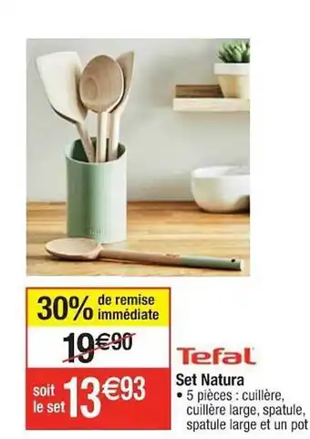Cora x Carrefour Set natura tefal offre