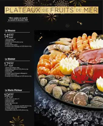 Cora x Carrefour Plateaux de fruits de mer offre