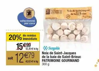 Cora x Carrefour Noix de saint-jacques de la baie de saint-brieuc patrimoine gourmand offre