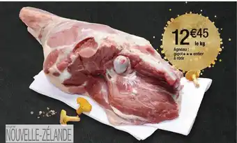 Cora x Carrefour Agneau : gigot*** entier à rôtir offre