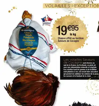 Cora x Carrefour Chapon effilé au torchon saveurs de cocagne offre