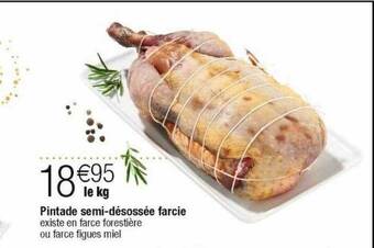 Cora x Carrefour Pintade semi-désossée farcie offre