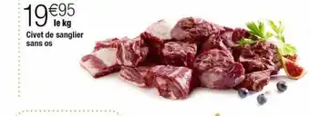 Cora x Carrefour Civet de sanglier sans os offre