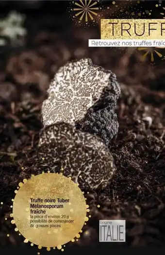 Cora x Carrefour Truffe noire tumber melanosporum fraîche offre