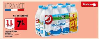 Auchan Lait demi-écrémé auchan offre