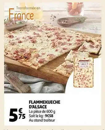 Auchan Flammekueche d'alsace offre