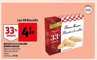 Auchan Biscuits à la cuillère bonne maman offre