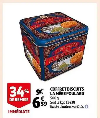 Auchan Coffret biscuits la mère poulard offre