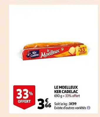 Auchan Le moelleux ker cadelac offre