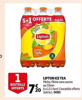 Auchan Lipton ice tea offre