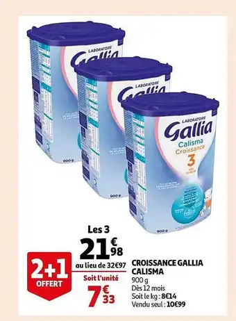 Auchan Croissance gallia calisma offre