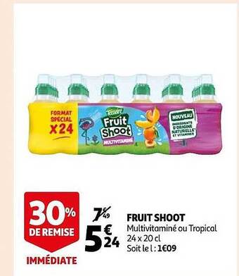 Auchan Fruit shoot offre