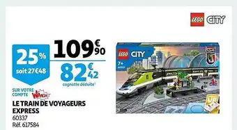 Auchan Le train de voyageurs express lego city offre