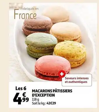 Auchan Macarons pâtissiers d'exception offre