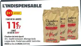 Bricorama Charbon de bois épuré offre