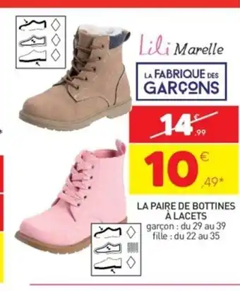Stokomani La Paire de Bottines à Lacets offre