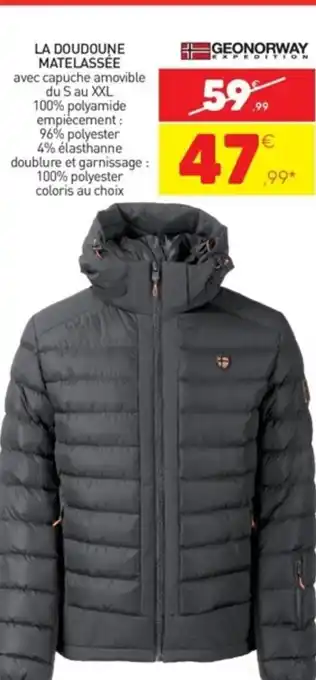 Stokomani La Doudoune Matelassée offre