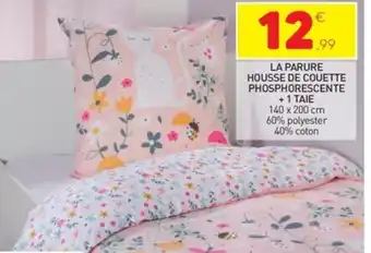 Stokomani La Parure Housse de Couette Phosphorescente + 1 Taie offre
