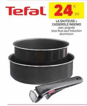Stokomani La sauteuse + casserole ingenio tefal offre