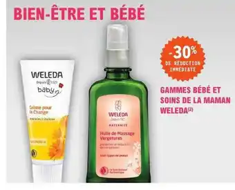E.Leclerc Parapharmacie Gammes bébé et soins de la maman weleda offre