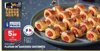 ALDI Plateau de Saucisses Costumées offre