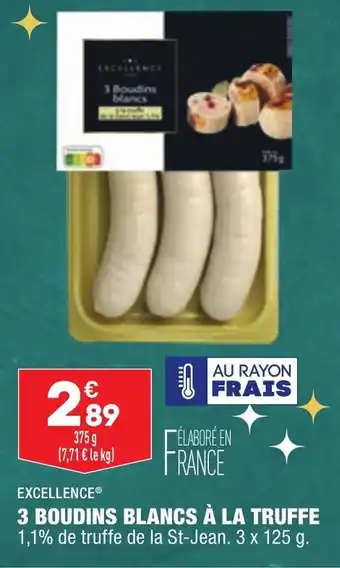 3 Boudins Blancs à La Truffe