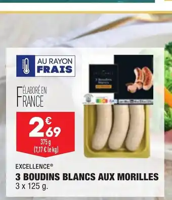 3 Boudins Blancs aux Morilles