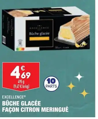 ALDI Bûche Glacée Façon Citron Meringué offre