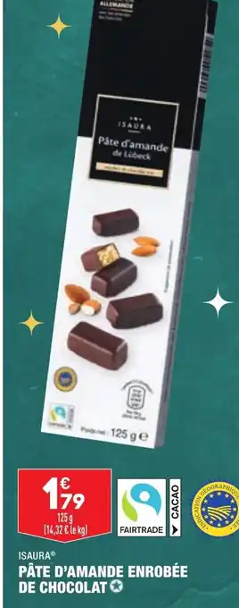 ALDI Pâte d'Amande Enrobée de Chocolat offre