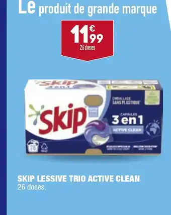ALDI Skip Lessive Trio Active Clean offre