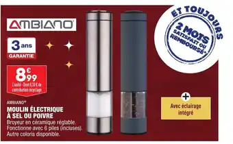 ALDI Moulin Électrique à Sel ou Poivre offre