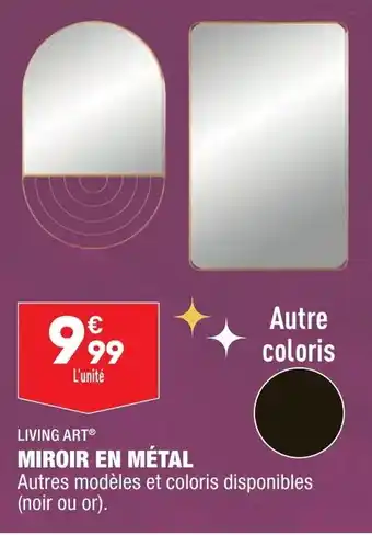 ALDI Miroir en Métal offre