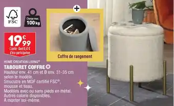 ALDI Tabouret Coffre offre