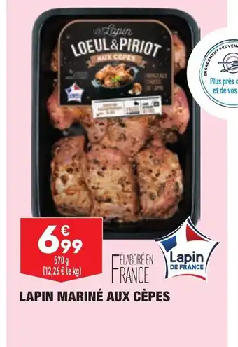 ALDI Lapin Mariné aux Cèpes offre