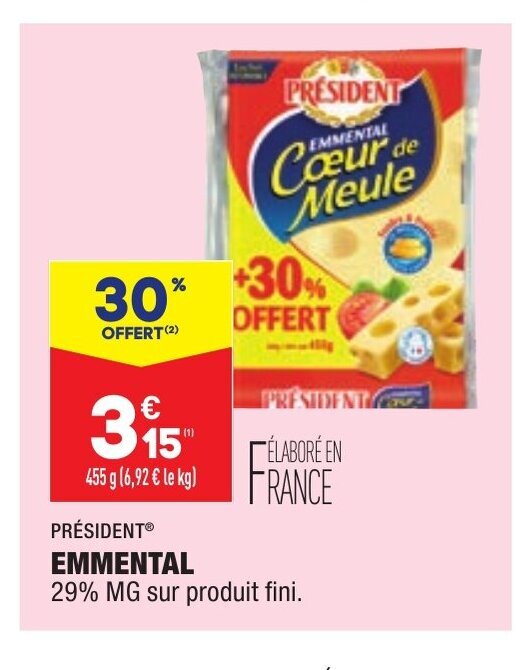Promo Emmental chez ALDI