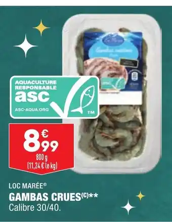 ALDI Gambas Crues offre