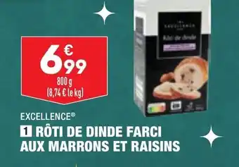 ALDI Rôti de Dinde Farci Aux Marrons et Raisins offre