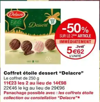 Monoprix Coffret Étoile Dessert Delacre offre