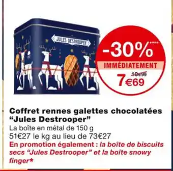 Monoprix Coffret Rennes Galettes Chocolatées Jules Destrooper offre