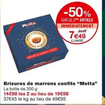 Brisures de Marrons Confits Motta
