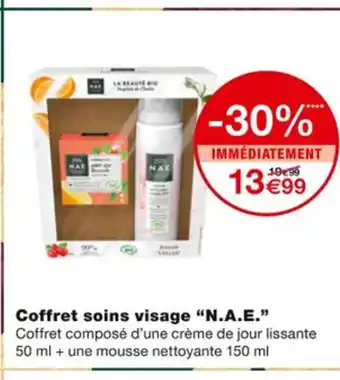Monoprix Coffret Soins Visage N.A.E offre