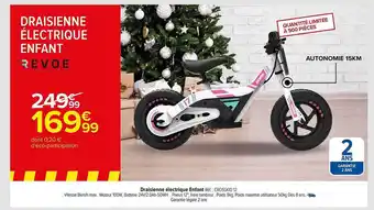 Carrefour Draisienne électrique enfant revoe offre