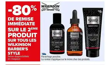 Carrefour Les wilkinson barber's style offre