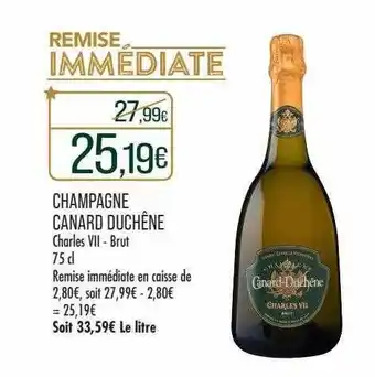 Match Champagne canard duchêne offre