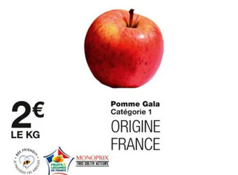 Monoprix Pomme Gala offre
