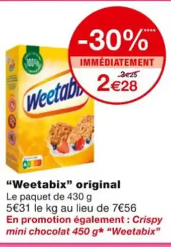 Monoprix Weetabix Original offre