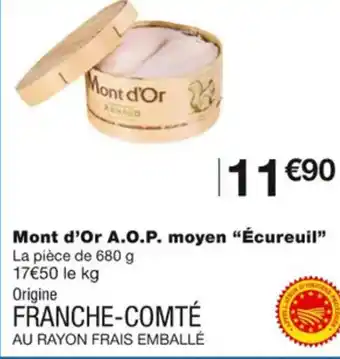 Mont d'Or A.O.P. Moyen Écureuil