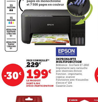 Super U Imprimante Multifonction offre