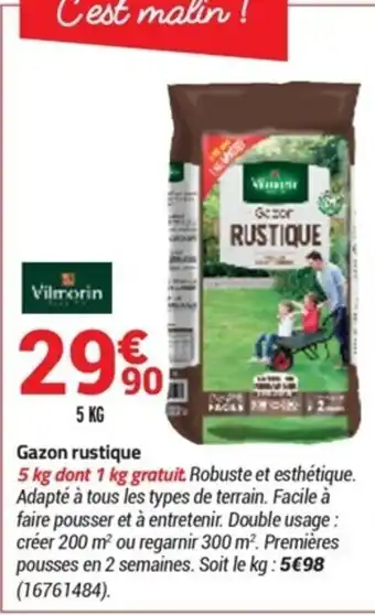 Bricorama Gazon rustique offre